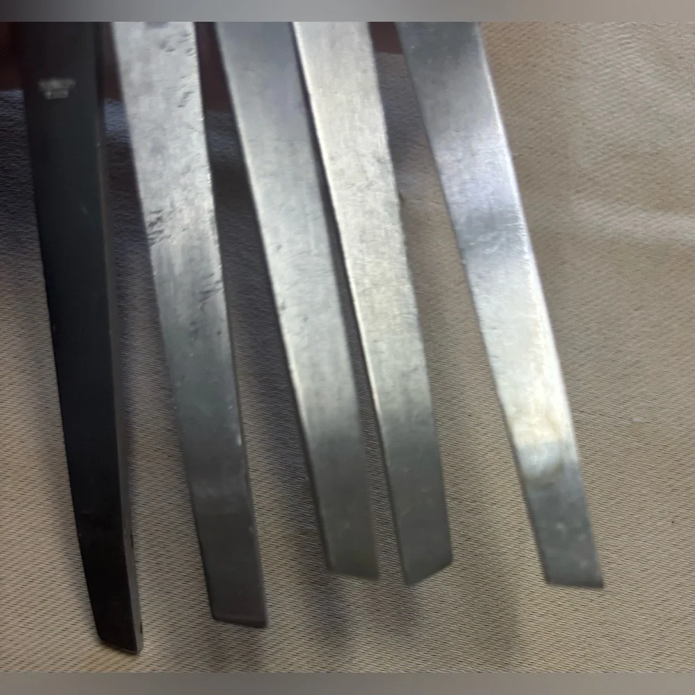 Set of 5 - Stainless Steel Seafood Cocktail Shrimp Forks‎ Made in Italy
